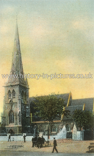 St Edwards Church, Market Place, Romford, Essex. c.1906